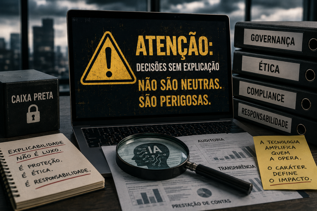 A inteligência artificial não mente. Quem mente é quem a programa, a governa e a usa como desculpa.