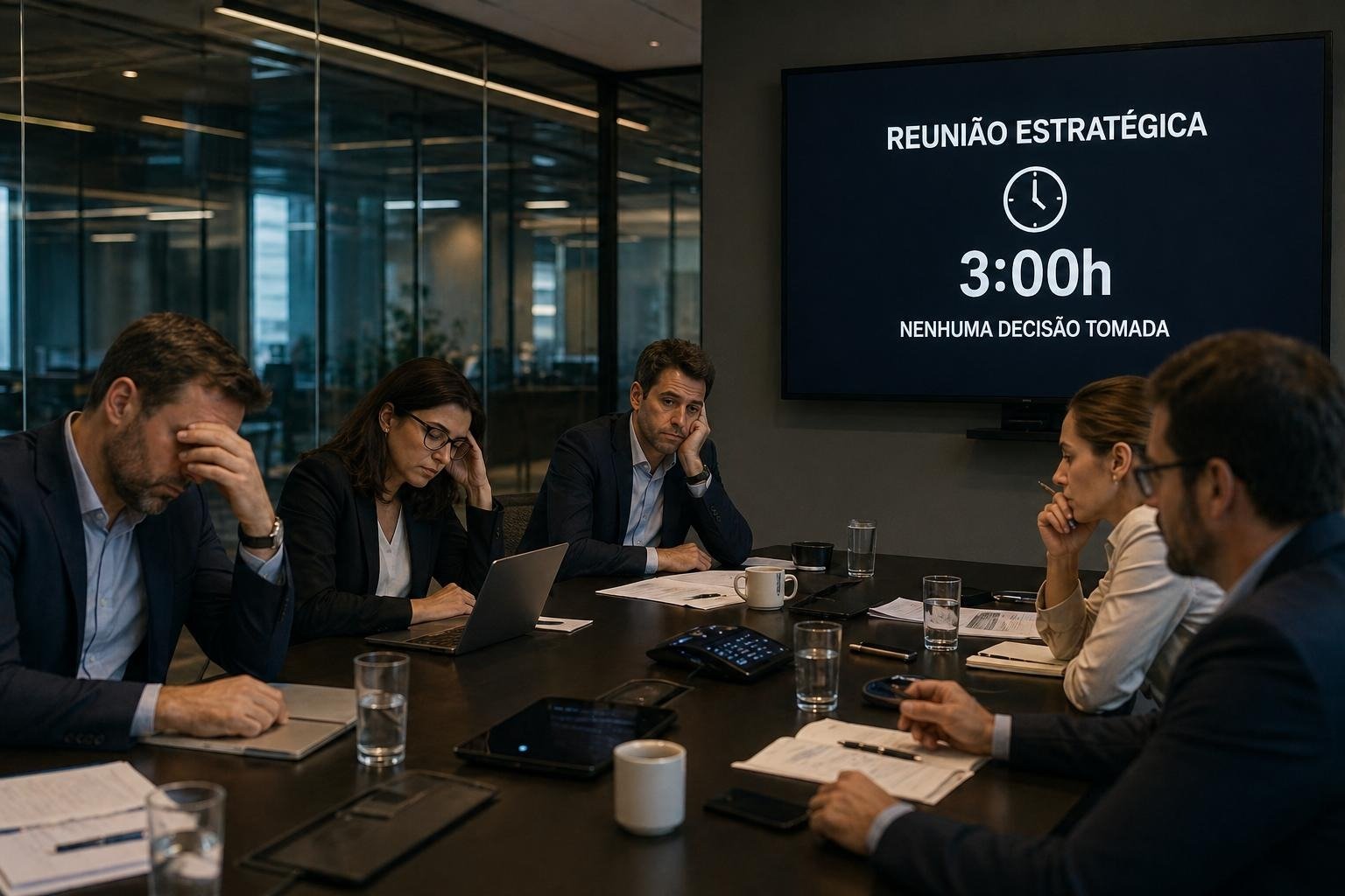 A reunião durou 3 horas. Nenhuma decisão foi tomada.