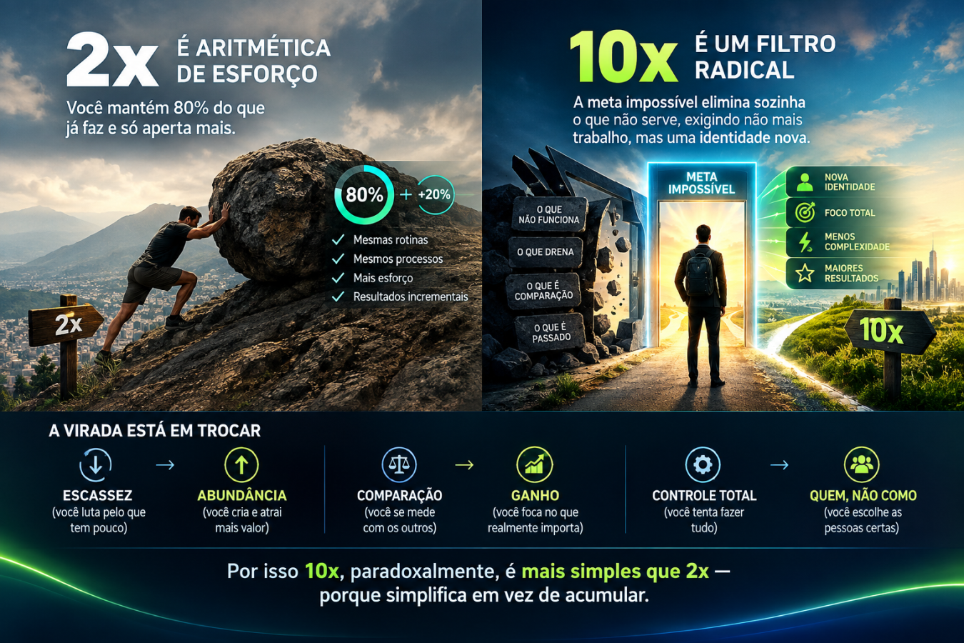 10 VEZES É MAIS FÁCIL QUE 2 VEZES - RESUMO