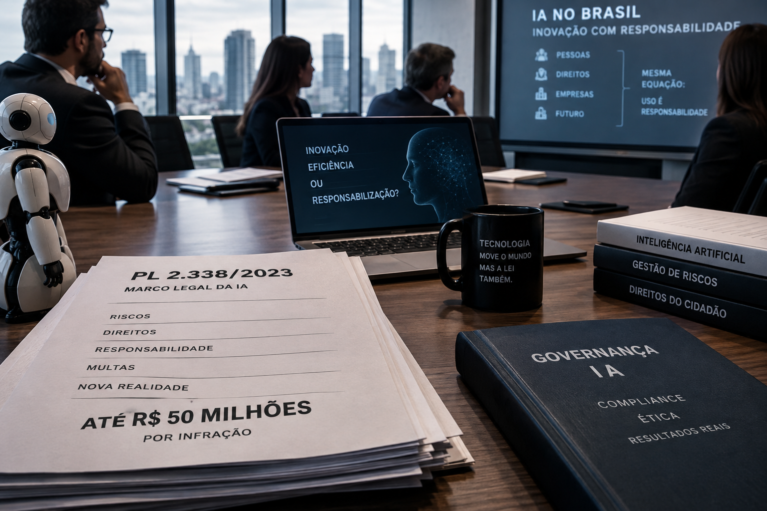 O Brasil poderá multar em R$ 50 milhões quem terceirizou a responsabilidade junto com o contrato de IA